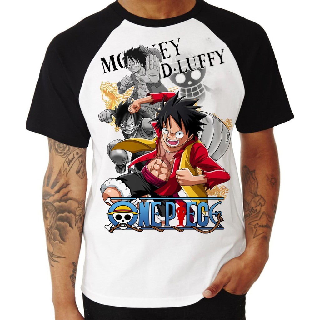 Camiseta Camisa One Piece Haki Monkey D Luffy Anime Ref0216