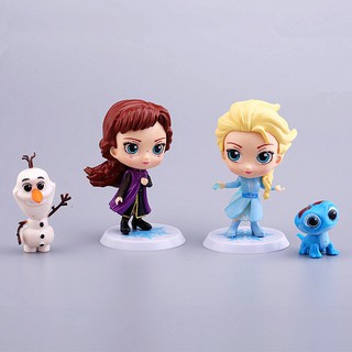 Funko pop congelado anna princesa chaveiro pvc figura de ação coleção  modelo brinquedos para crianças presentes