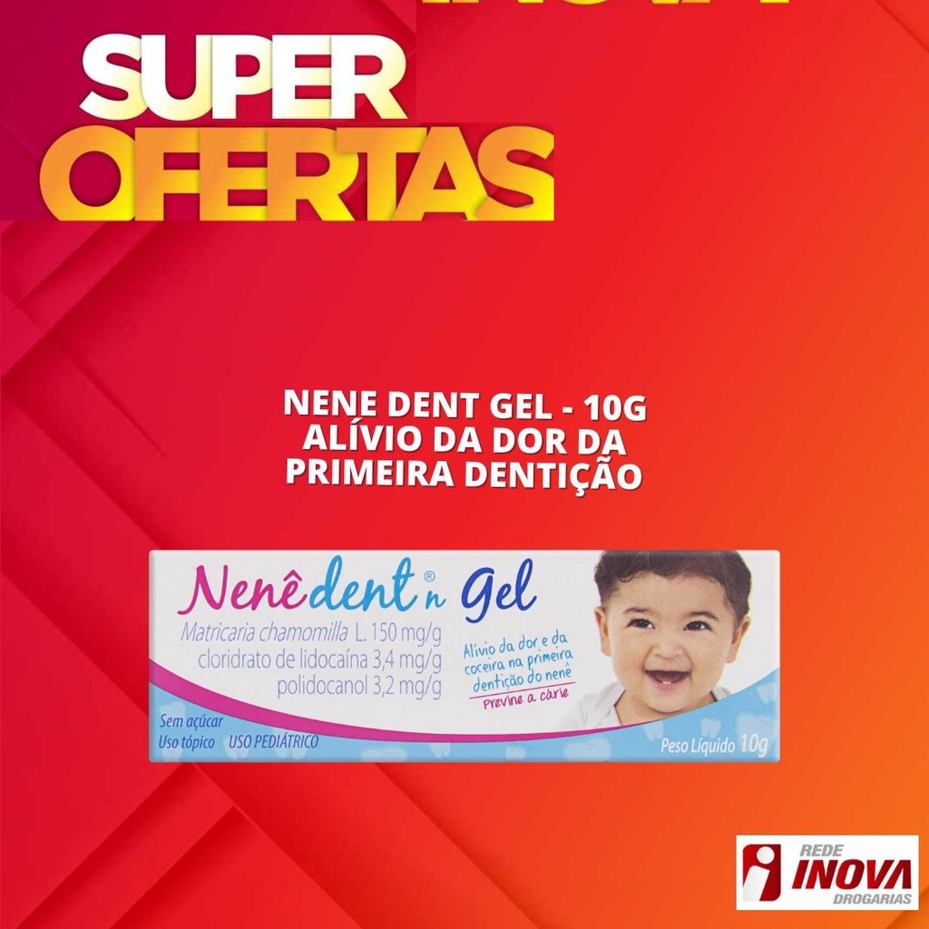 Nene Dent Gel 10g - Sem Açúcar Dente - Takeda | Shopee Brasil