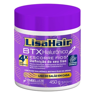 Realinhamento Capilar LisaHair BTX Hialurônico 450G