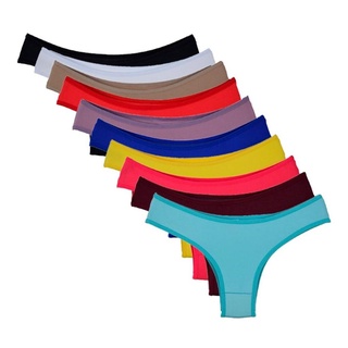 Kit 12 Calcinhas Lingerie Microfibra Tanga Atacado Promoção Roupas
