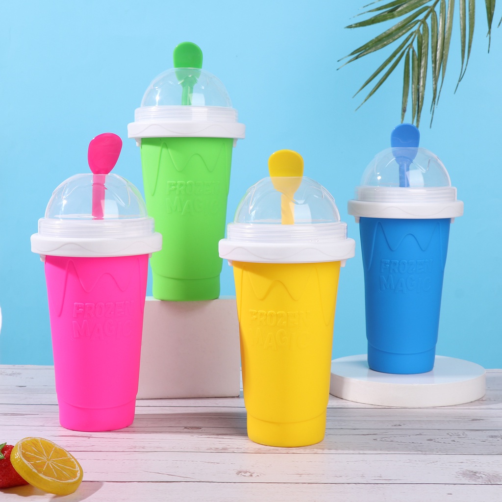 1pç Copo Squeeze De Gelo De Verão Portátil Copo De Frozen Rápida Copo Slushy Slushie