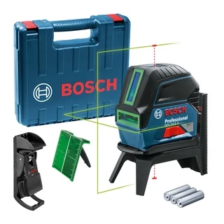 Nível Laser Verde GCL 2-15 G Bosch 15 Metros Pontos de Prumo 2 Linhas IP54