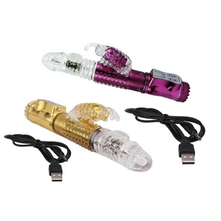 Vibrador Recarregável Jack Rabbit Rotativo Vai e Vem 36 Níveis de Vibrações e 8 Rotações