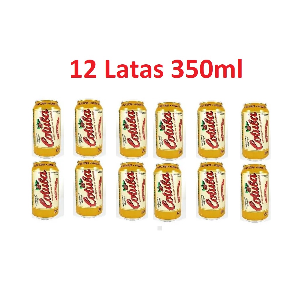 12 Refrigerante Cotuba Guaraná Lata 350ml | Shopee Brasil
