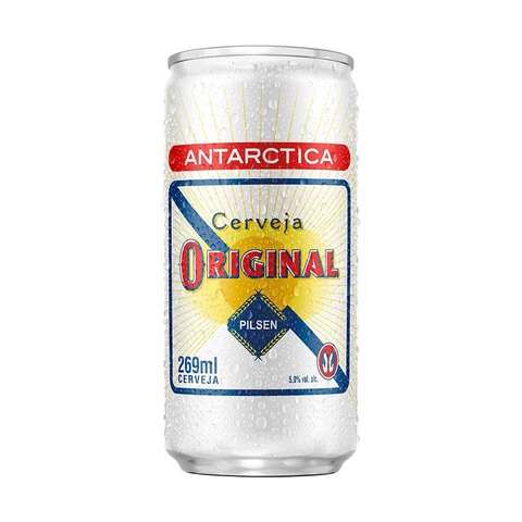 Cerveja original lata 269 ml cx 8 uni shopee brasil