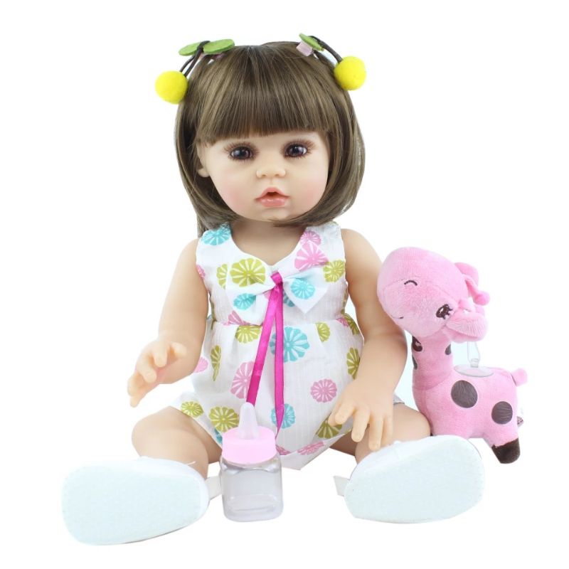 Malki Toys - Boneca Bebê Reborn Yasmin 48cm Corpo de Tecido Recém nascida  no Shoptime