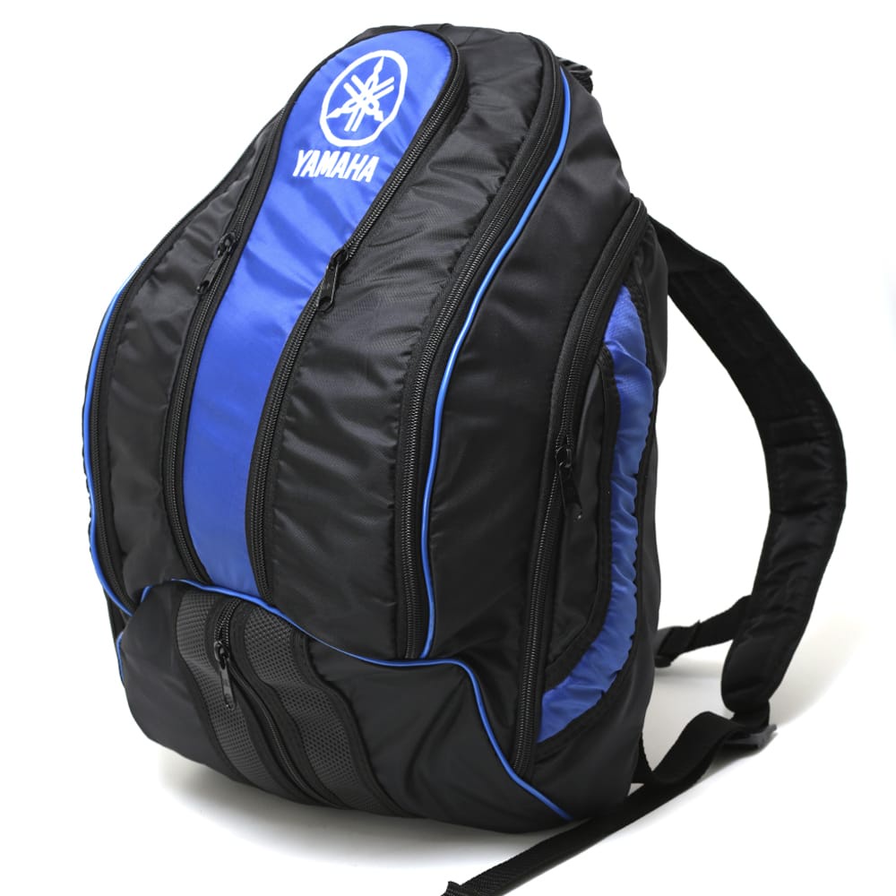 Mochila Moto Yamaha Preta/azul C/capa Impermeável *promoção*