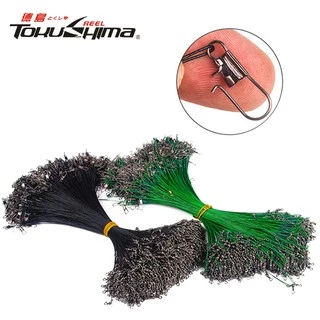 Tokushima 20 Pcs Traço Durável Linha Giratória De Pesca De Arame De Aço