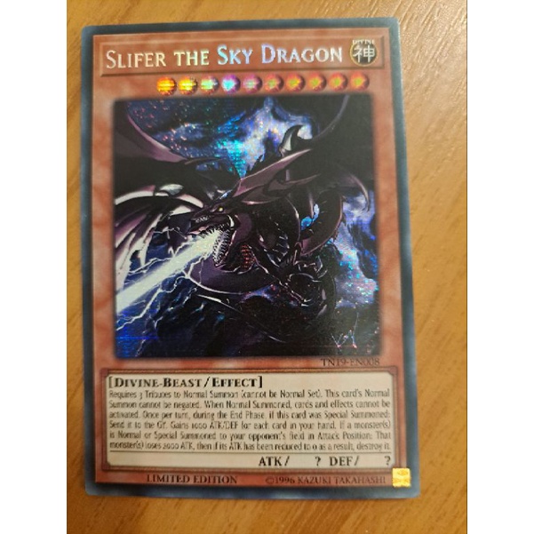 Card Yugioh Slifer The Sky Dragon - Limited Edition - TNI 9 | Shopee Brasil