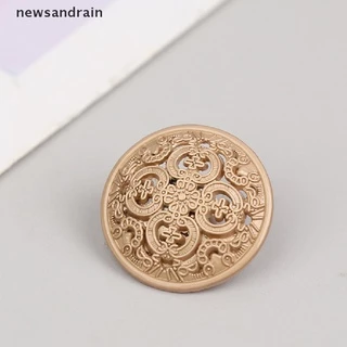 10pçs Botão De Metal Entalhada Vazada Para Jaqueta E Blazer