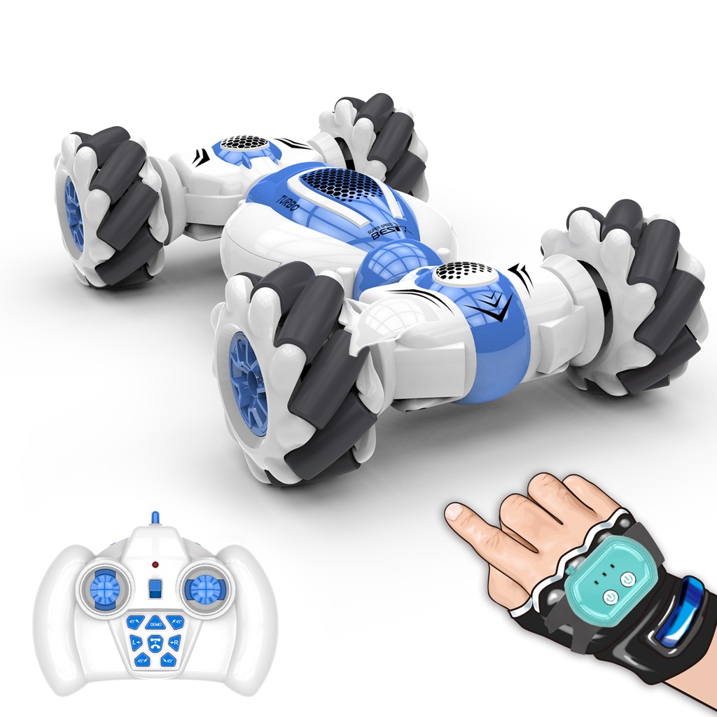 CIADAZ Carro de acrobacias de controle remoto brinquedo de carro RC com  luzes LED piscando 360 ° para crianças meninos meninas : :  Brinquedos e Jogos
