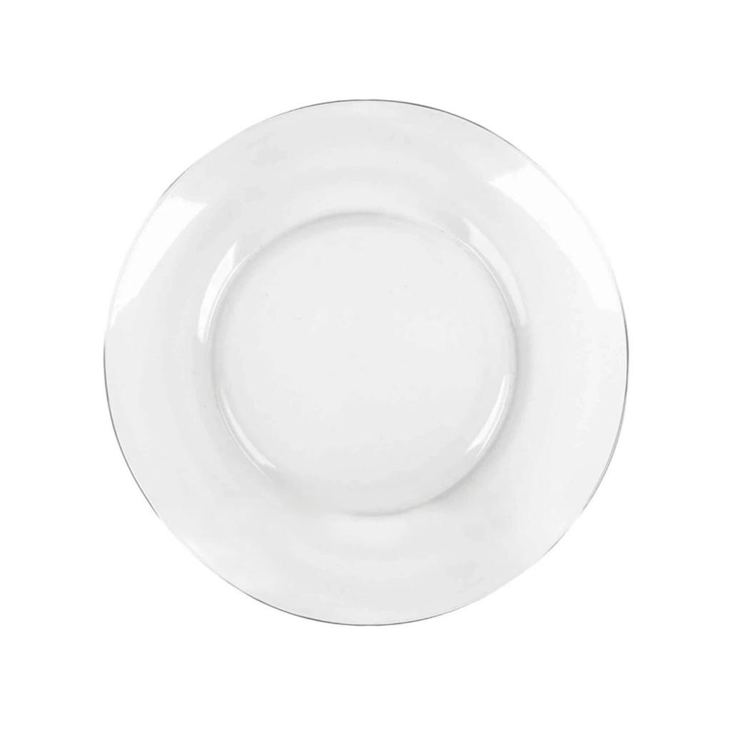 Juego De 6 Platos De Postre Duralex | Vidrio Templado Transparente 20.5 Cm | Aptos Para Microondas Y Lavavajillas