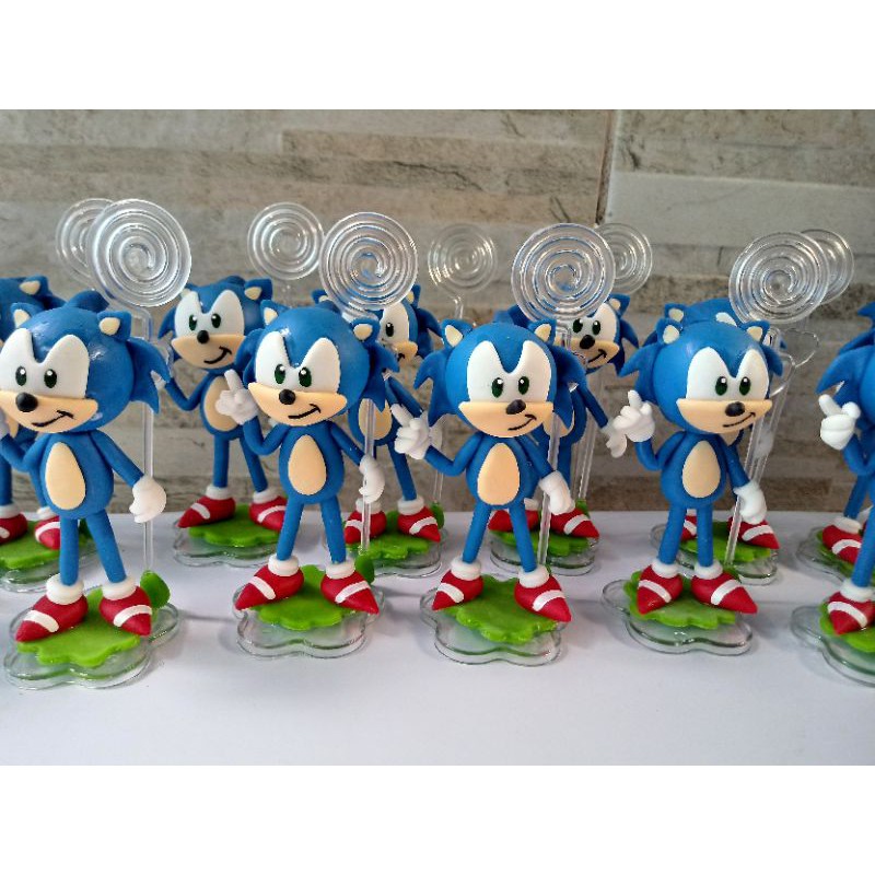 10 Lembranças em biscuit SONIC | Shopee Brasil