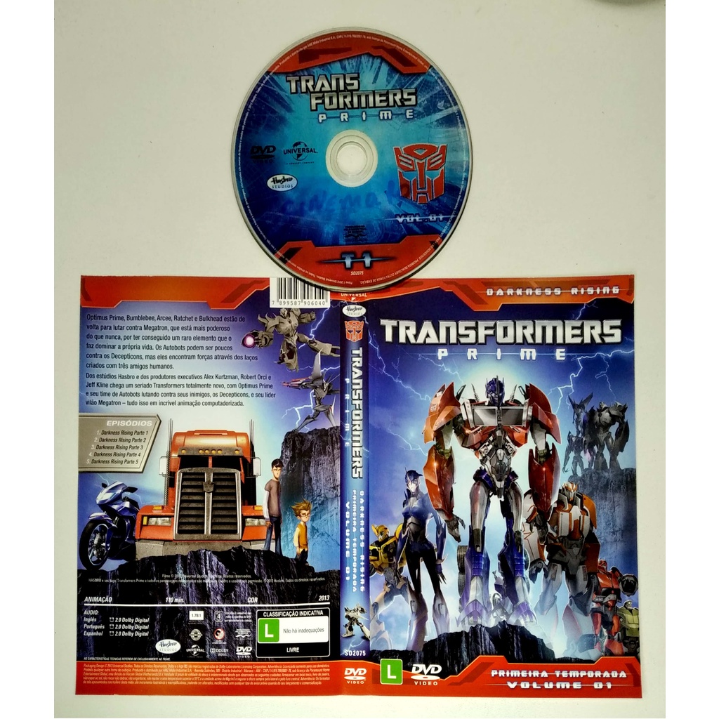 Dvd Transformers Prime Primeira Temporada Vol 3 em Promoção na Americanas