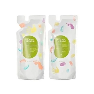 Refil Shampoo e Condicionador Mamãe e Bebê Natura - 200ml cada