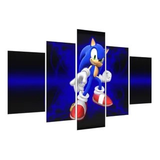 Quadro decorativo emoldurado Gamer Sonic Personagem jogo Antigo para quarto  sala em Promoção na Americanas