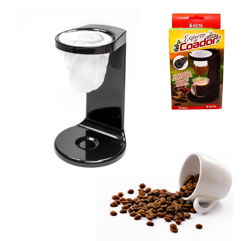 Coador de café mini dobrável c suporte individual expresso 1 unidade ...