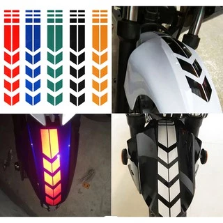2 Adesivos Refletivo Para Motos Paralama Modelo Universal - adesivo de segurança refletivo