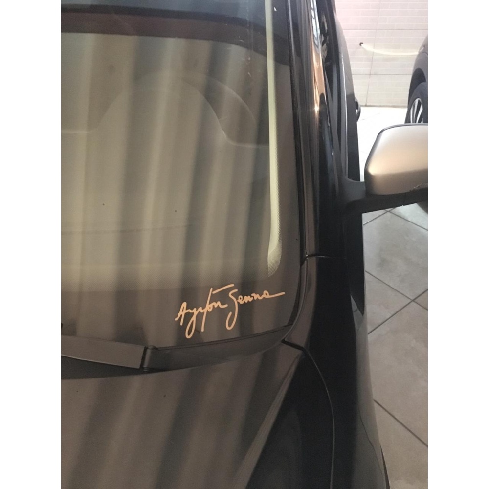 Adesivo Assinatura Ayrton Senna 10 cm