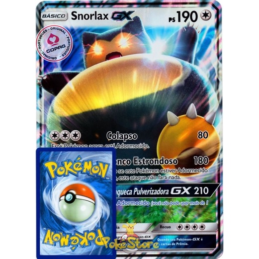 Carta Gigante Pokemon Pikachu GX Português Card Original Copag Promo SM232