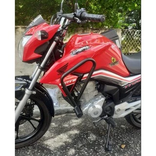 Protetor carenagem titan fan 150 160 preto fosco moto acessório