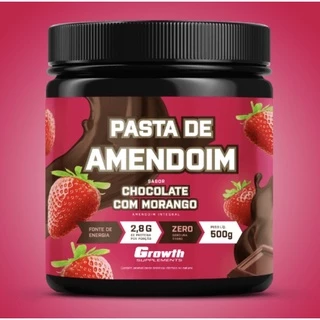 Creme Branco / de Avelã / Pasta Amendoim Brigadeiro e chocolate branco 500g 1kg - Growth Supplements - é nozes