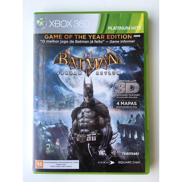 Batman Arkham Asylum - Edição do Jogo do Ano - Xbox 360 clássico