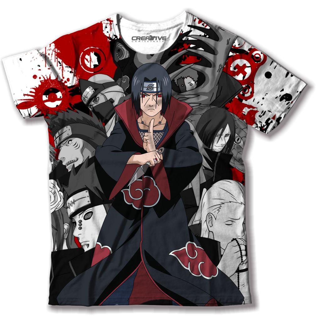 Camisa Sasuke Frete Gratis Anime Camiseta Jogo Blusa Desenho