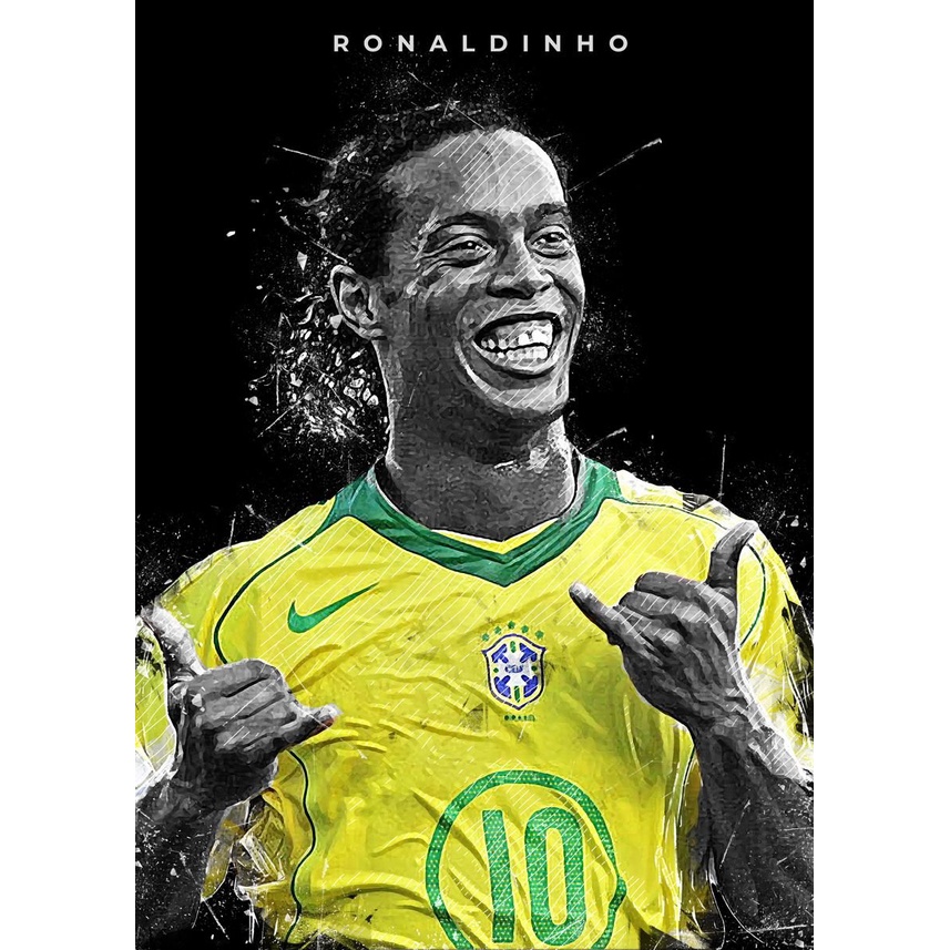 Quadro de Ronaldinho Gaúcho (R10) - QuadriLouco