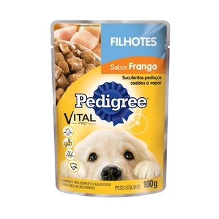 Ração Úmida Pedigree Sachê Vital Pro Cães Filh Frango 100G