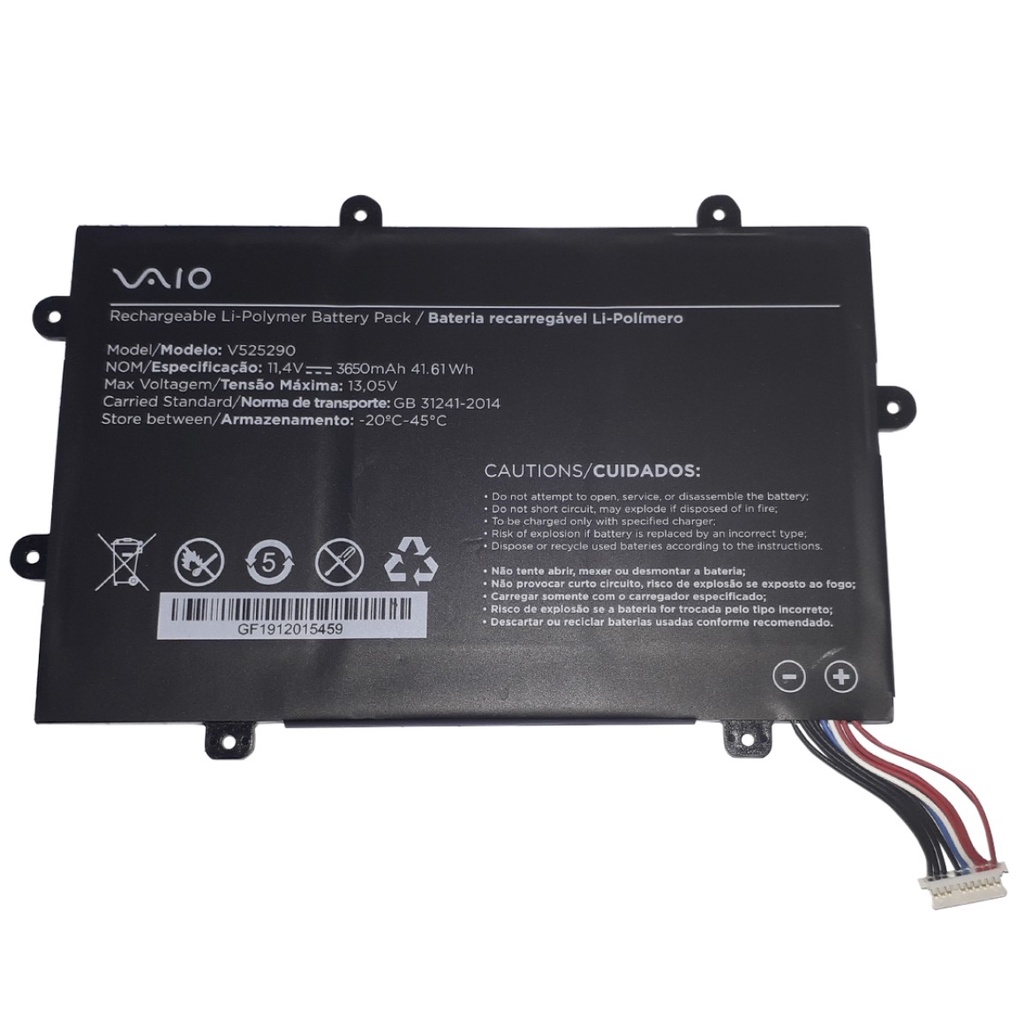 BATERIA NOTE SONY VAIO V525290 - 11.4V/3650mAh