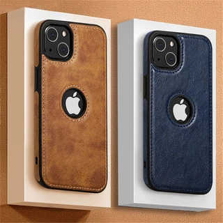 Capa De Couro Ultra Fina Anti-Impacto Para iPhone 13 Pro Max 12 11 XR X