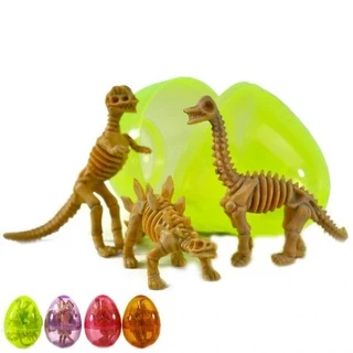Brinquedo Infantil Dinossauro No OVO Kit Com 3 Peças
