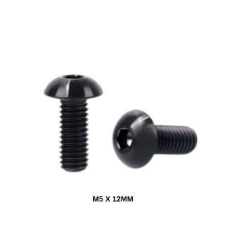 Parafuso para suporte de garrafinha caramanhola de água para bicicleta allen m5 x 12mm preto kit 2 unidades