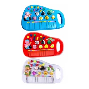 Piano Teclado Infantil Musical Educativo Som De Animais(vermelho