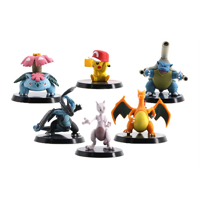 Bandai genuíno pokemon charizard pikachu dragonite mew mewtwo articulações  figura de ação móvel modelo brinquedos colecionáveis presente - AliExpress