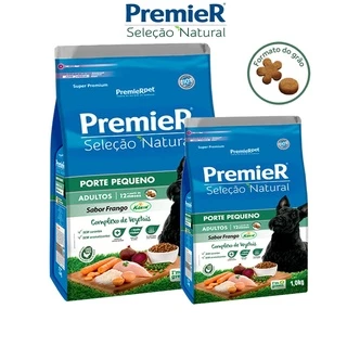 Ração Premier Pet Seleção Natural Raças Pequenas Frango Cão Adulto