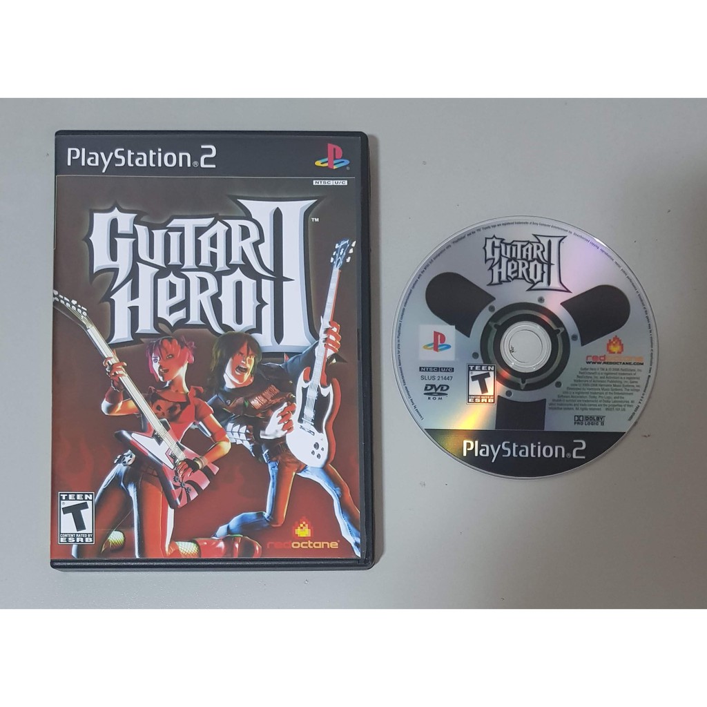 PS2 Guitar Hero 2 II Leia a descricao