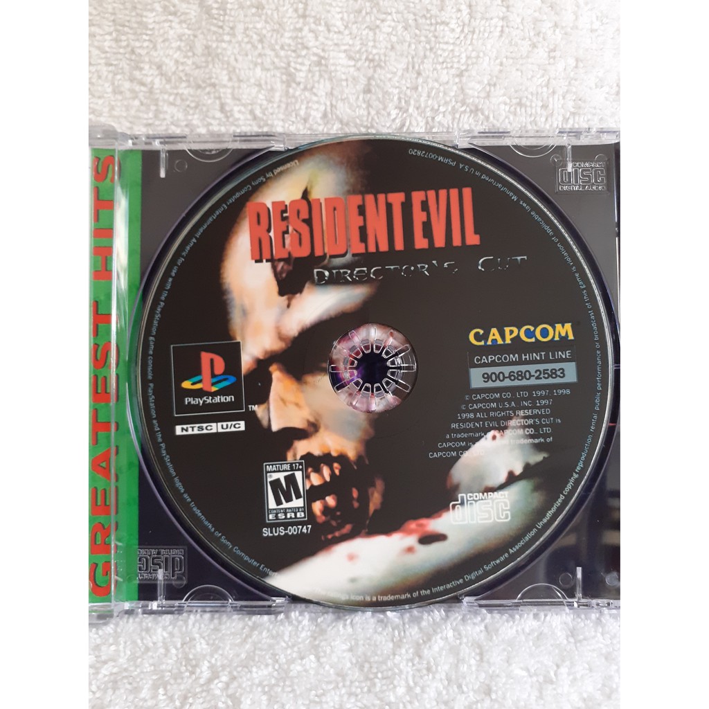 Outlet Resident Evil Director's Cut 2 Disc For Playstation 1