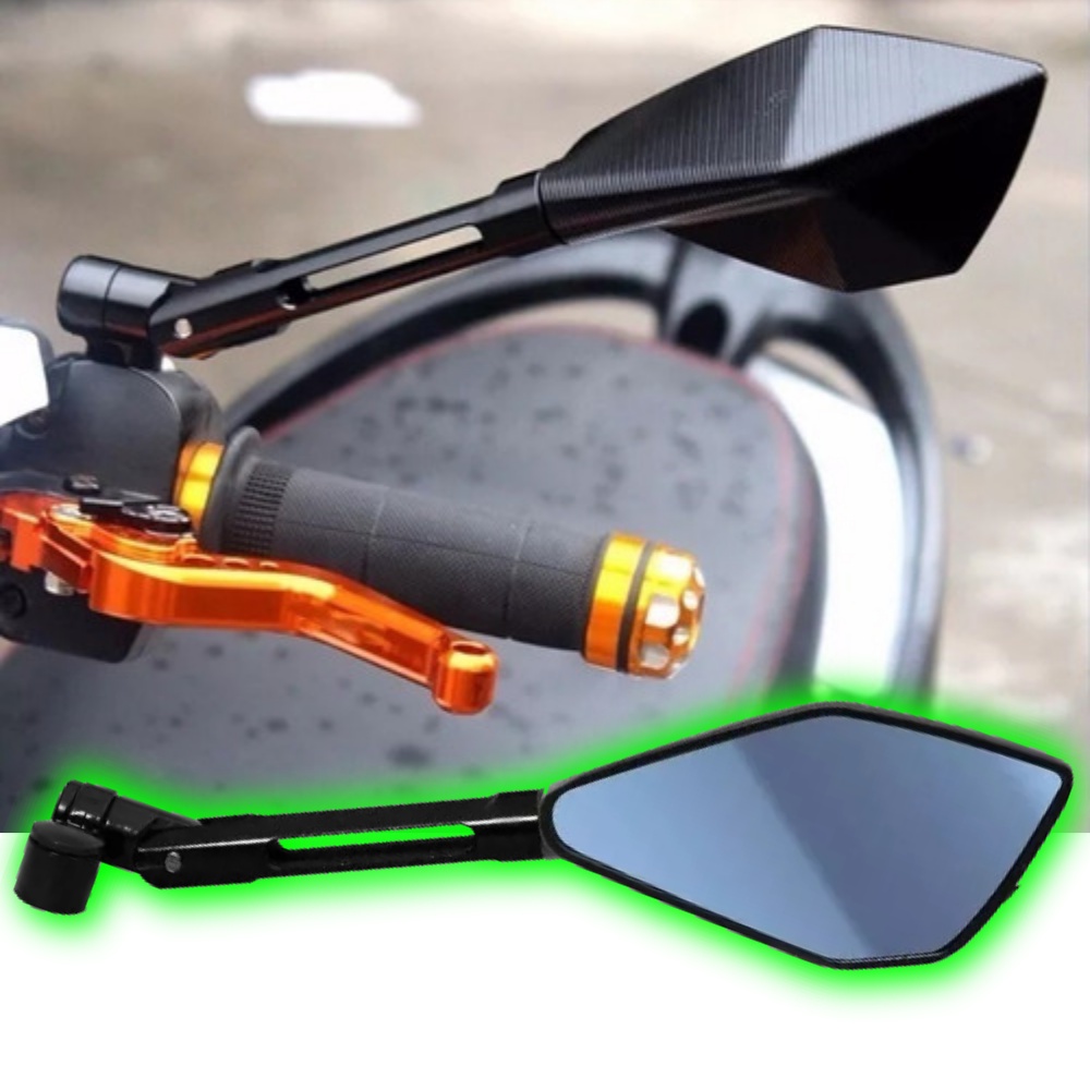 Retrovisor Esportivo Pentagonal Mt03 Mt07 Mt09 XJ6 Hornet PRETO