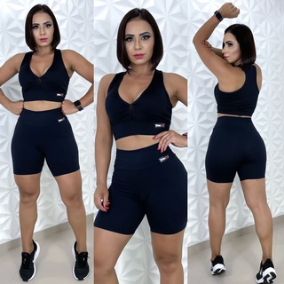 Conjunto Academia Feminino Esportivo Short e Top Nadador - PROMOÇÃO