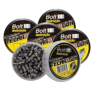 6 Latas de Chumbinho Bolt Destruição 5.5mm 750 Unidades - Technogun em Oferta na Shopee