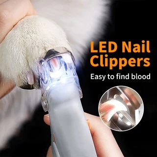Cortador De Unhas Para Animais De Estimação , Com Luzes LED , Garras De Mina Capa Protetora , kit , Evitar Que Gatos E C
