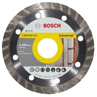 Disco Diamantado 105mm Turbo Bosch Standard for Universal para Construção