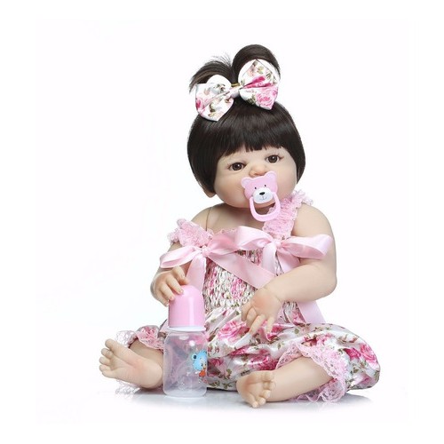 Boneca Bebê Reborn Realista Fofinha Linda 55 Cm - Beleza em Evidência