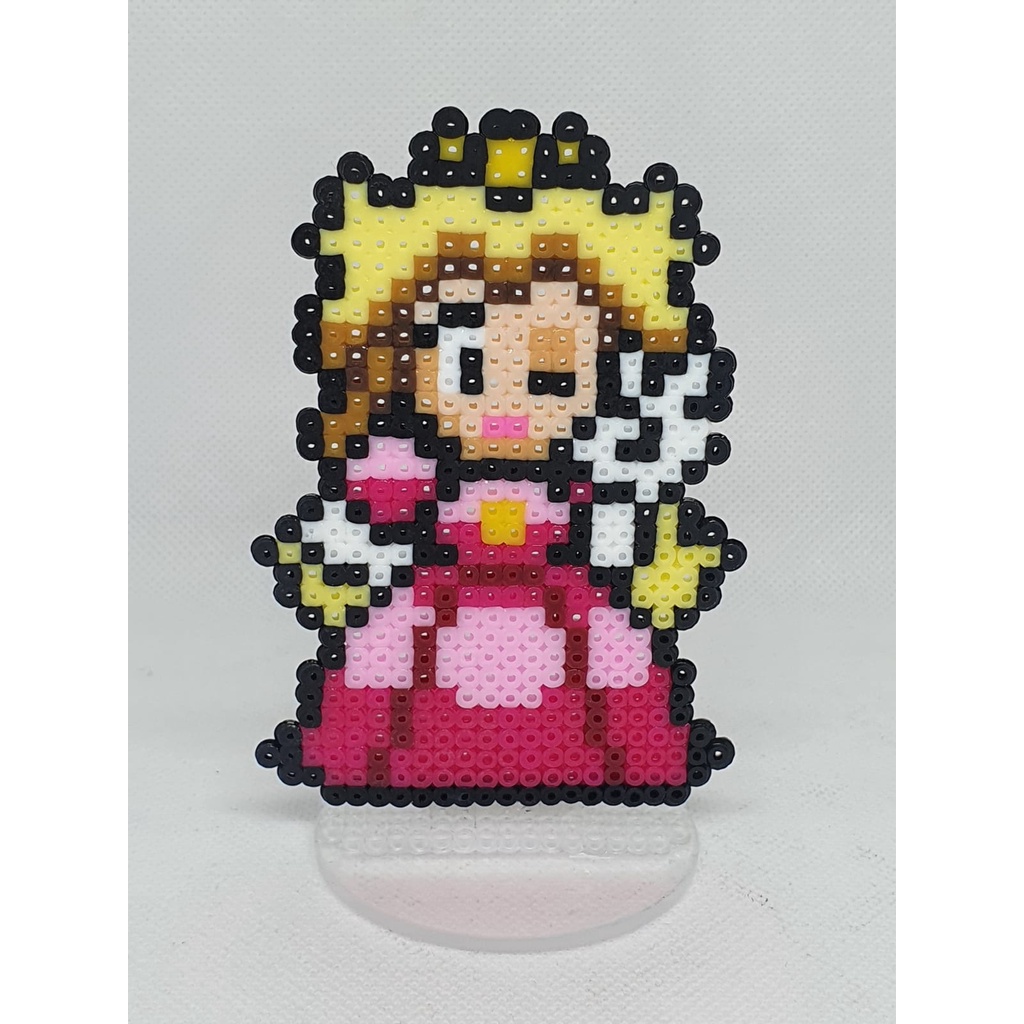 Coleção Mario Bros | Princesa Peach em pixel art | Totem | Shopee Brasil