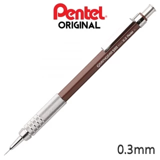 Lapiseira Pentel 0.3 Mm Técnica Graphgear 500 Grip Metal