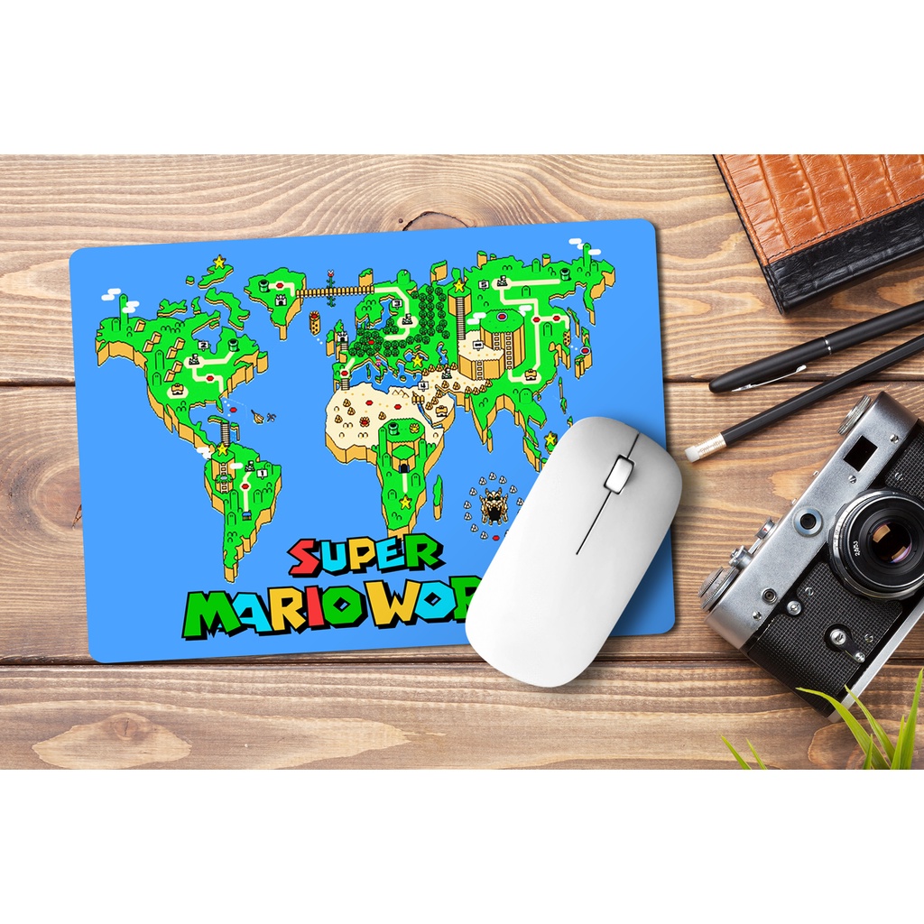 Mouse Pad Mapa Jogo Super Mário World