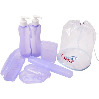 Kit frasco viagem de plastico porta creme - Ibox